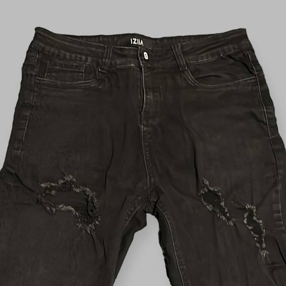 IZIIA Ripped Denim Jeans - Picture 2 of 11